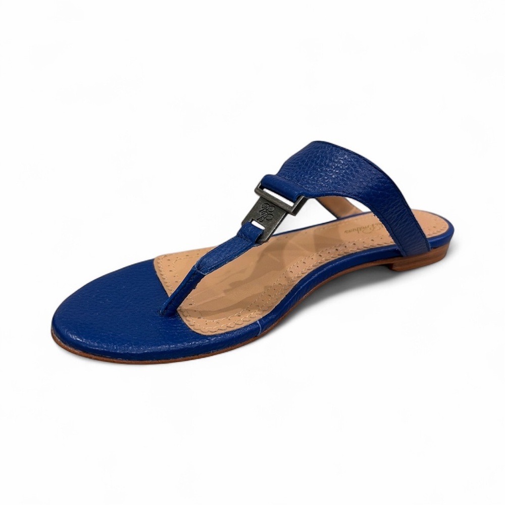 Brooks Brothers Blue Leather Sandals